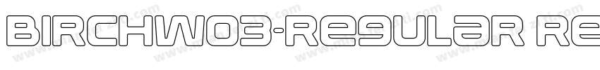 BirchW03-Regular Reg字体转换